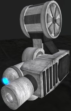 PPC on a Paladin arm.(blue glow)