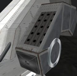 Missile location on a Condor Mech.